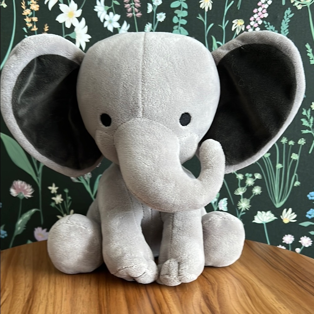 Humphrey, the Choo Choo Gray Plush Elephant Stuffed Animal, Bedtime Originals
